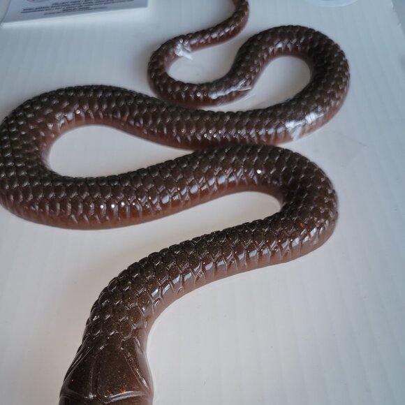 SNAKE winder BROWN Resin Figurine NEW collectible animal reptile GARDEN HOME - Picture 3 of 3